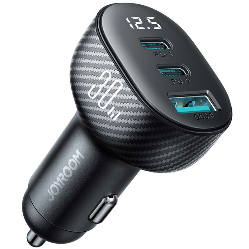 شارژر فندکی فست شارژ ماشین تایپ سی و یو اس بی 30 وات جویروم JR-CCD04