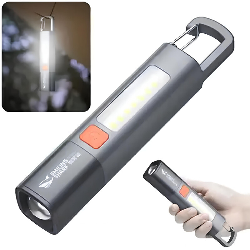 چراغ قوه شارژی ضدآب 1200 میلیآمپرساعت اسمایلینگ شارک SD-1023XPE