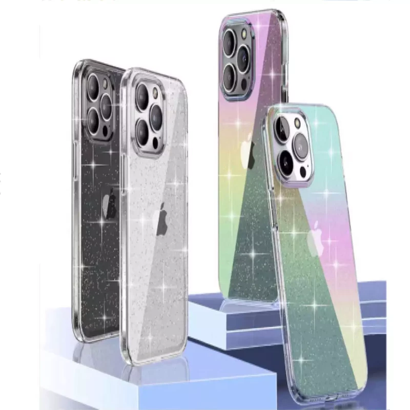 قاب شاین شفاف رنگی آیفون 13 پرو جی مکس Glitter