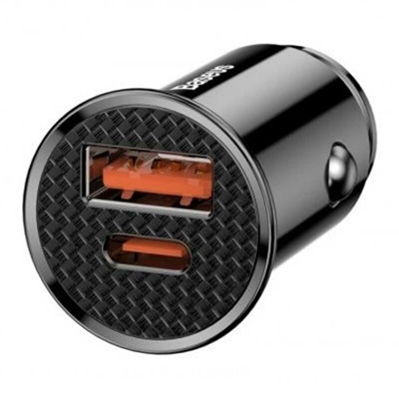 شارژر فندکی فست شارژ ماشین تایپ سی 30 وات بیسوس BS-C16C1 CCALL-Y501