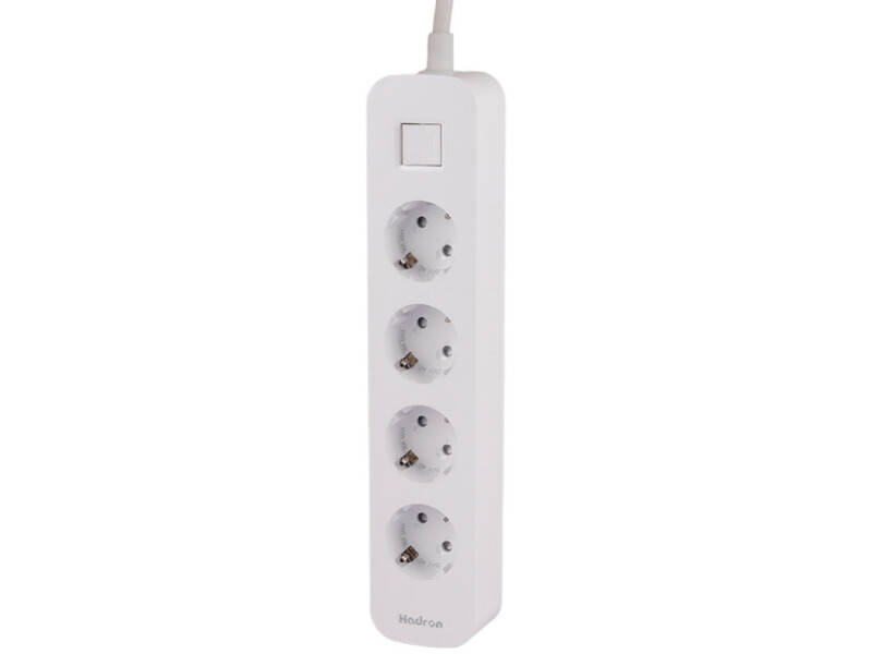 چند راهی برق ارت دار چهار سوکت هادرون Hadron P24 4 AC Way Power Strip 16A