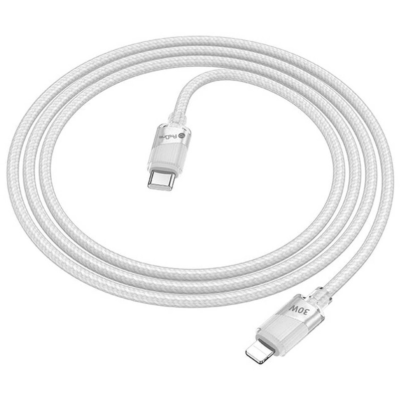 کابل شارژ سریع تایپ سی به لایتنینگ 30 وات یک متری پرووان PCC132