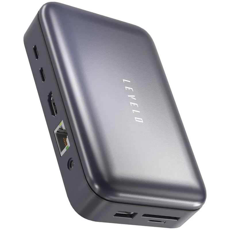 هاب تایپ سی 10 پورت، محفظه نگهداری مموری و سیم کارت لِوِلو LVL10IN1DS