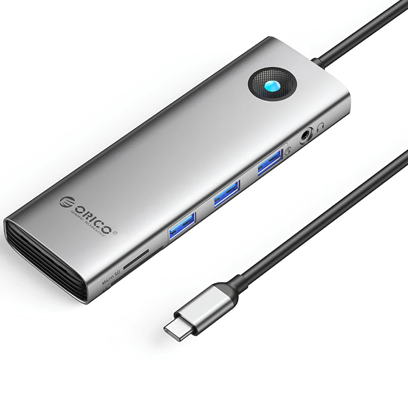 هاب تایپ سی 10 پورت اوریکو PW11-10P