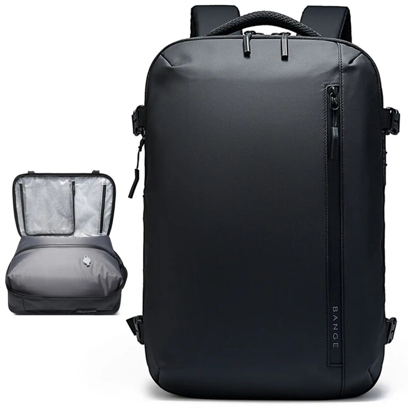 کوله پشتی لپ تاپ 15.6 اینچ مسافرتی ضد آب بنج BANGE BG-7876-1 طرح چمدان با دریچه وکیوم