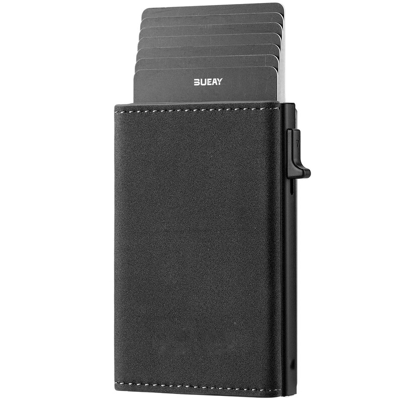 جاکارتی و کیف پول مردانه Bueay مدل B02 ضدسرقت با فناوری RFID