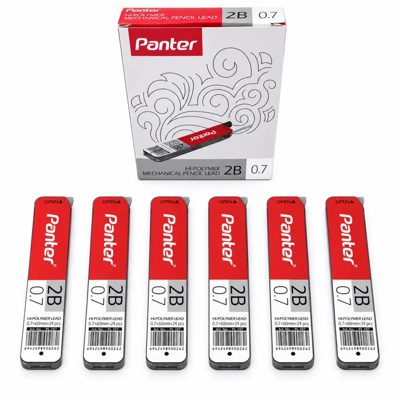 نوک مداد نوکی 0.7 پنتر PANTER مدل Hi-Polymer-PL107 کیفیت 2B