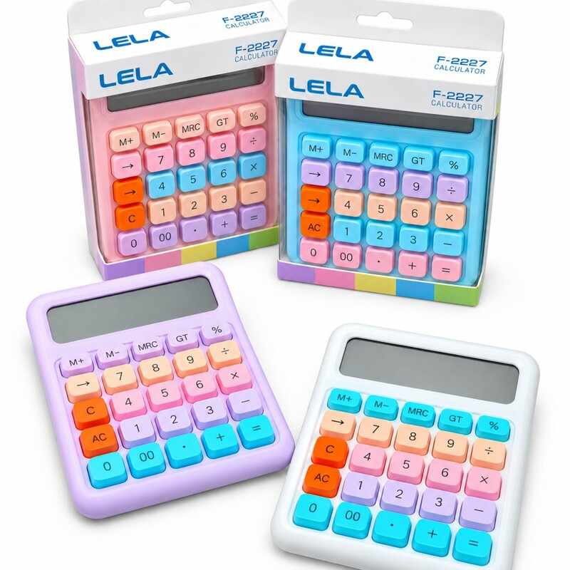 ماشین حساب لِلا LELA مدل F-2227 با طراحی فانتزی