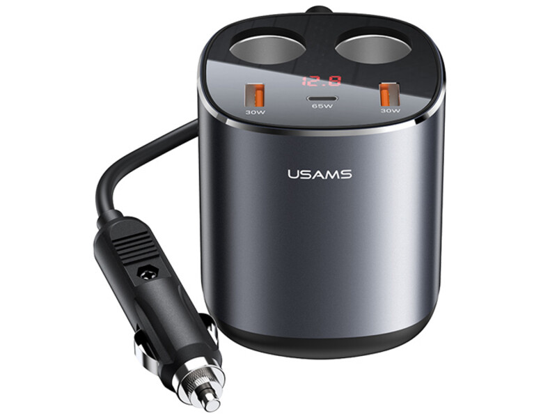 شارژر فندکی فوق فست‌شارژ ماشین 245 وات یوسامز US-CC151 C28