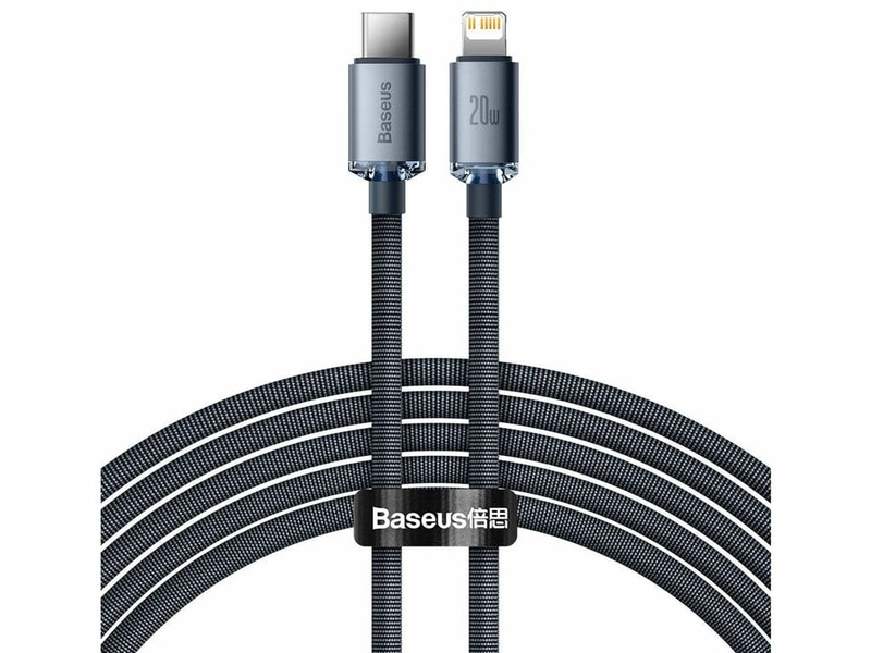 کابل تایپسی به لایتنینگ بیسوس 2 متری  Baseus CAJY000301 Crystal Shine Series Fast Charging Data Cable Type-C to iP 20W