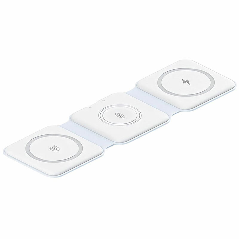 شارژر بی سیم رومیزی 15 وات سه کاره گوشی، اپل واچ و ایرپاد رسی RCW-36