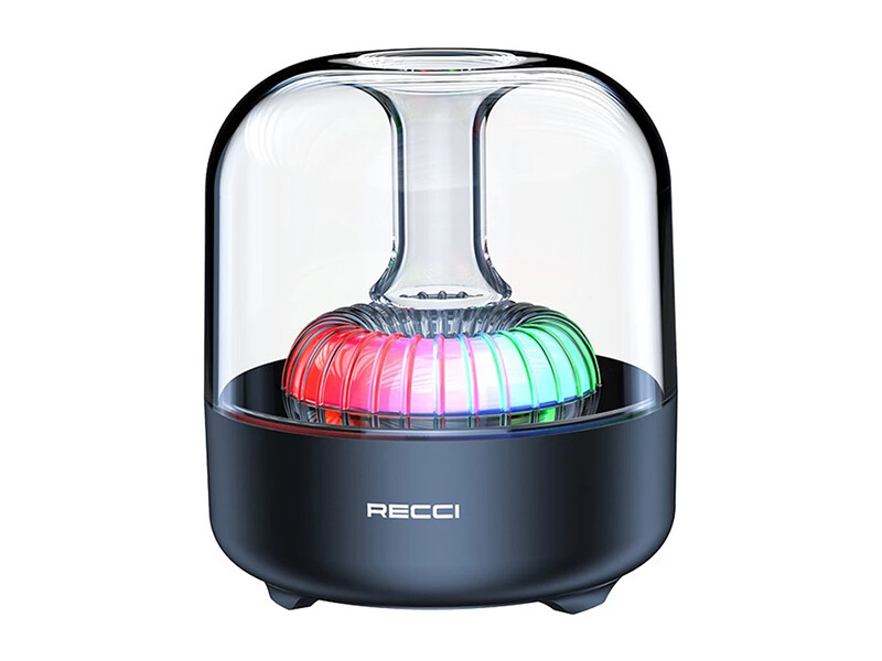 اسپیکر بلوتوث رسی RECCI RSK-W31 LED Light Amber Wireless Speaker