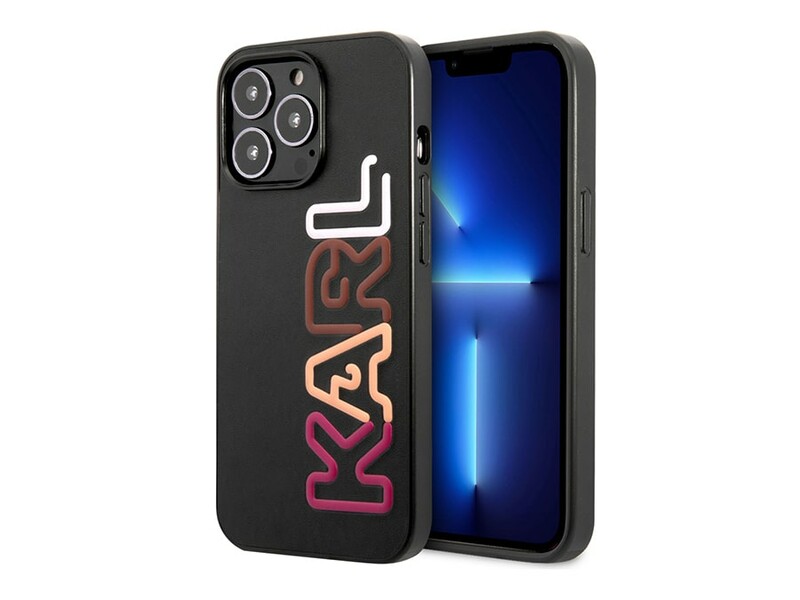 قاب چرمی آیفون 13 پرو طرح کارل برجسته CG Mobile iphone 13 Pro Karl Lagerfeld Leather Case