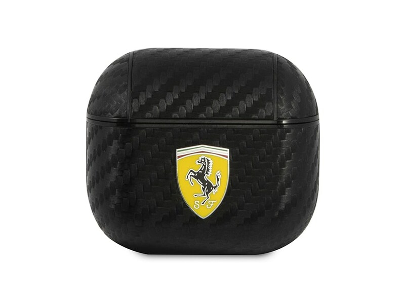 کاور چرمی فیبرکربن ایرپاد 3 اپل طرح فراری CG Mobile Apple Airpods 3 Ferrari Carbon Leather Case