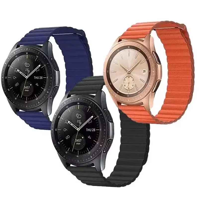 بند چرمی مگنتی ساعت هوشمند سامسونگ 20 میلیمتری کوتتسی WH5280 W46