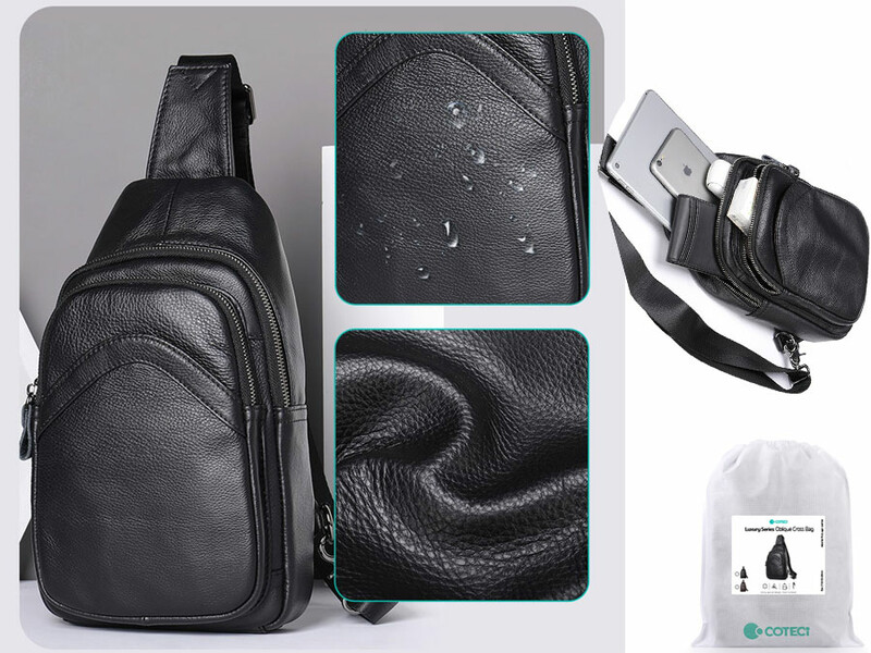 کیف کراس بادی لوکس چرم اصل کوتسی 14034