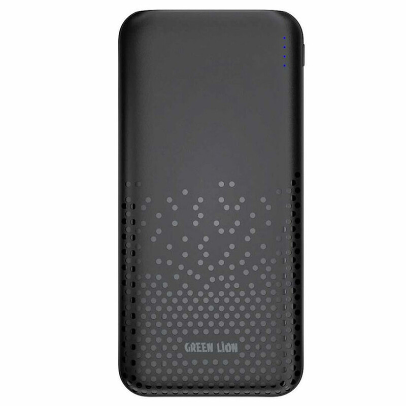 پاوربانک شارژ سریع 20 وات 10000 تایپ سی و یو اس بی گرین GNRME10KPD2BK