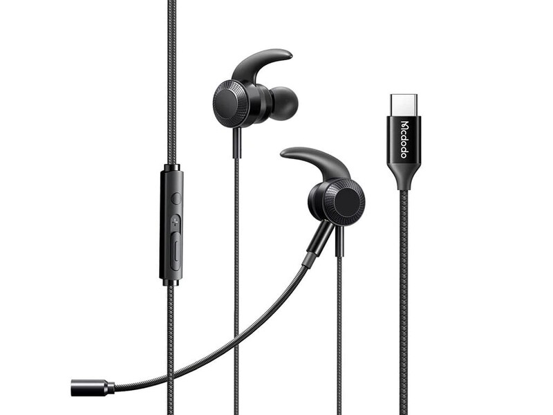 هندزفری سیمی گیمینگ حرفه‌ای تایپ‌سی مک‌دودو Mcdodo USB Type-C Gaming Earphones HP-1340