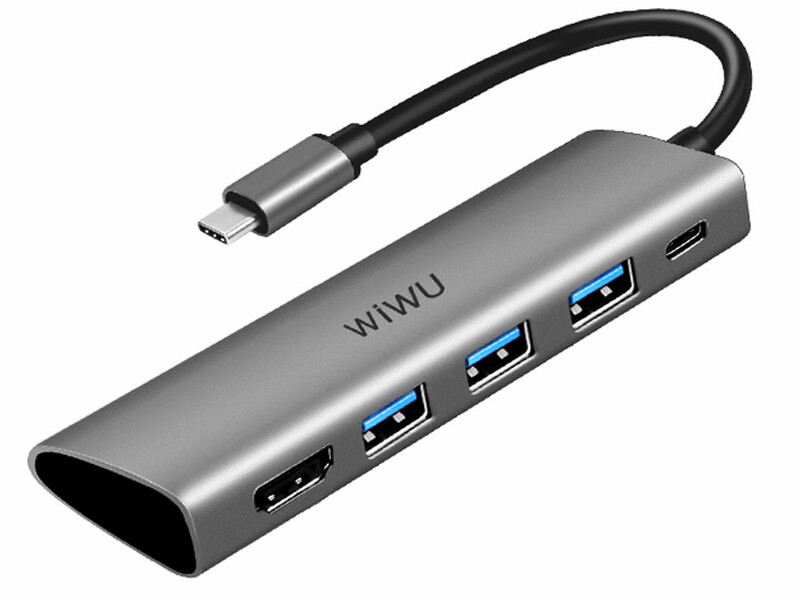 هاب تایپ سی 5 پورت ویوو WiWU Type-C Multiport Adapter 5-in-1 Alpha 531H