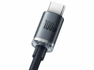 کابل سوپر فست شارژ یو اس بی به تایپ سی 100 وات 1.2 متری بیسوس Baseus Crystal Shine USB to USB-C Cable CAJY000401