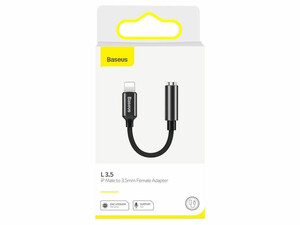 مبدل لایتنینگ به صدا بیسوس Baseus ightning to 3.5mm Adapter L3.5