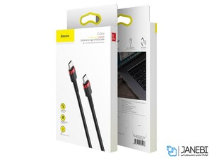 کابل شارژ سریع و انتقال داده تایپ سی بیسوس Baseus Cafule Type-C PD2.0 Cable 1m