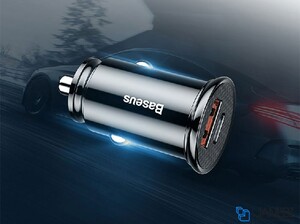 شارژر فندکی فست شارژ ماشین دو پورت بیسوس