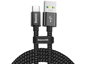 کابل تایپ سی سوپرشارژ و انتقال داده Baseus Double Fast Charging Type-C Cable 1m 5A