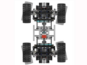 چهار چرخ شاسی بلند ساختنی شیائومی Xiaomi Mitu Building Blocks Engineering Crane