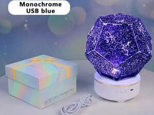 پروژکتور صورت فلکی چرخان و اسپیکر بلوتوث LED 3D Starry Sky Projector Lamp Plus WZXKD-02