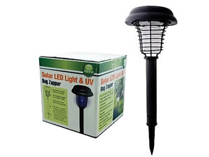 بهترین چراغ سولار مخصوص فضای سبز KOLE IMPORTS Bulk Buys Outdoor Garden Solar LED Light And UV Bug Zapper OC-277