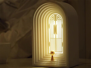 قیمت چراغ خواب موزیکال زیبا طرح در Nordic desktop table lamp retro lamp creative bedside decoration night light