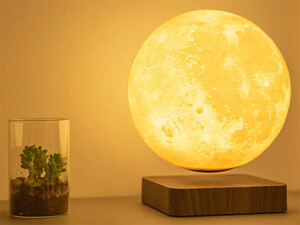 خرید چراغ خواب ماه شناور مغناطیسی پرینت سه بعدی معلق Magnetic levitation moon lamp romantic light levitation 3D printing