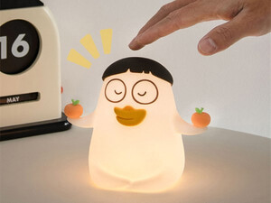 چراغ خواب رومیزی سیلیکونی کارتونی Baby Duck Ducky LED Mood Light bwxly-01