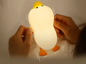 خرید چراغ خواب سیلیکونی شارژی طرح اردک Duck LED Night Lamp Silicone USB Rechargeable Sleeping light