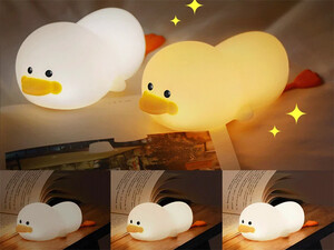 خرید چراغ خواب سیلیکونی شارژی طرح اردک Duck LED Night Lamp Silicone USB Rechargeable Sleeping light