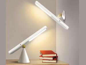 چراغ رومیزی ال ای دی قابل تنظیم لمسیLYTLM LED Desk Lamp, Battery Operated, Touch Dimmable Magnetic Ball, 360°