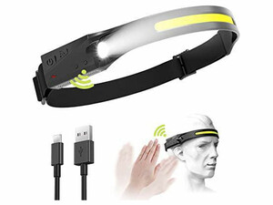 چراغ پیشانی LED قابل شارژ Hedlamp-02 All perspectives Induction Headlamp