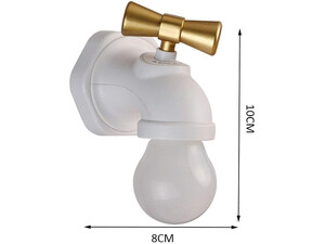 کیفیت چراغ مدل شیر آب Vintage Retro Style USB Rechargeable Smart Voice Control Faucet Tap Lamp LED Night Light