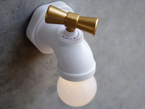 قیمت چراغ مدل شیر آب Vintage Retro Style USB Rechargeable Smart Voice Control Faucet Tap Lamp LED Night Light