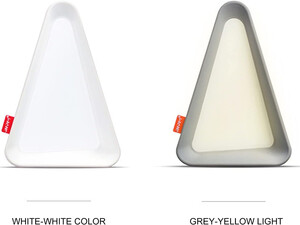 چراغ مطالعه رومیزی مثلثی Gravity Flip Sensor Lamp Reading Light USB Rechargeable Triangle Cordless Desk Lamp