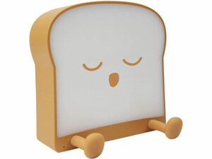 قیمت چراغ خواب نان تست و نگهدارنده موبایل LKJYBG FL-01 Led Lamp Night Light Cartoon Toast BreadMobile Phone Holder Silicone