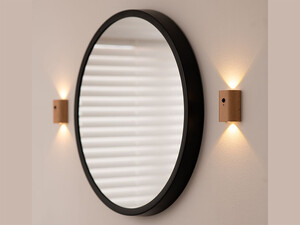 فروش چراغ دیواری سنسور حرکتی قابل شارژ چوبی Auraglow Wooden Rechargeable Motion Sensor Wall Light TAIGA
