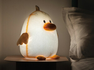 چراغ خواب فانتزی رومیزی اردک مخملی Plush Duck Soothing Night Light Children's Warm