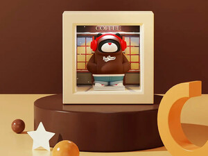 چراغ رومیزی و قاب عکس راک Rock Bear Mini photo frame night light RST10832