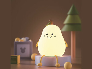 چراغ خواب عروسکی رومیزی قابل شارژ split pear duck night light silicone