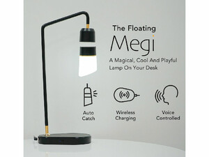 چراغ مطالعه شناور و شارژر وایرلس مگی Megi Smart Magnetic Levitating Lamp Pro