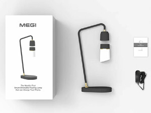 چراغ مطالعه شناور و شارژر وایرلس مگی Megi Smart Magnetic Levitating Lamp Pro