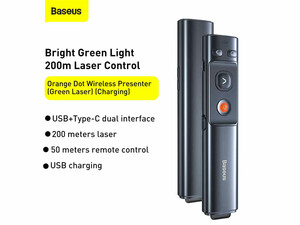 پوینتر و پرزنتر شارژی بیسوس Baseus Wireless Presenter (Charging) WKCD010013