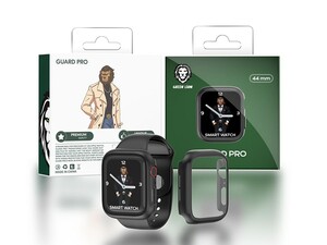 کاور و محافظ صفحه نمایش اپل واچ نسخه 44 میلی‌متری برند گرین Green Guard Pro Case with Glass for Apple Watch GNGPCG44